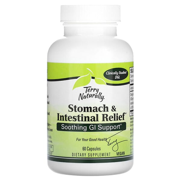 Terry Naturally, Stomach & Intestinal Relief, Soothing GI Support, 60 ...