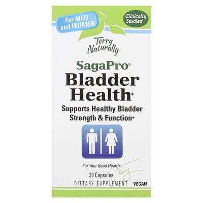 Terry Naturally, SagaPro, Bladder Health, For Men and Women, 100 mg, 30 Capsules