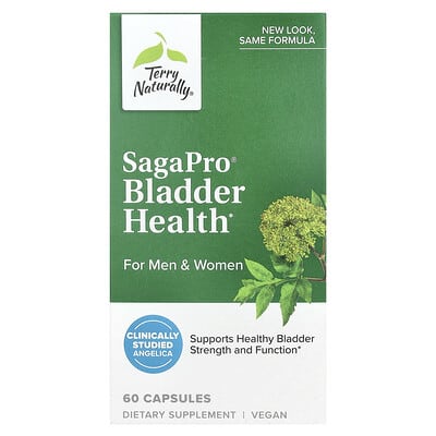 Terry Naturally, SagaPro®, Bladder Health, Men & Women, 60 Capsules (100 mg per capsule)