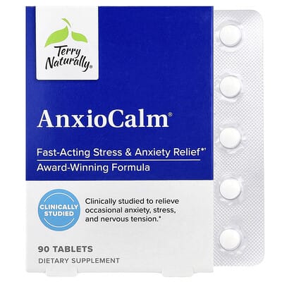 Terry Naturally, AnxioCalm®, 90 Tablets (20 mg per tablet)