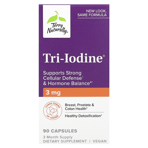 Terry Naturally Tri-Iodine, 3 mg, 90 Capsules