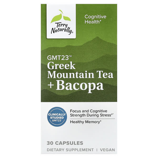 Greek Mountain Tea + Bacopa, 30 Capsules