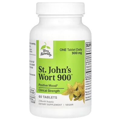 Terry Naturally, Hypericum perforatum 900, 900 mg, 60 Tablets