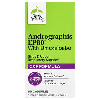 Terry Naturally, Andrographis EP80 με Umckaloabo, 60 Κάψουλες
