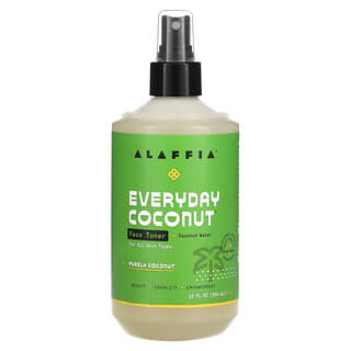 Alaffia, Everyday Coconut（エブリデイココナッツ）、化粧水、ピュアココナッツ、354ml（12液量オンス）