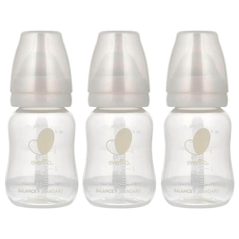 Balance+ Bottles, Standard, 0+ Months, Slow Flow, 3 Bottles, 4 oz (120 ml)  Each