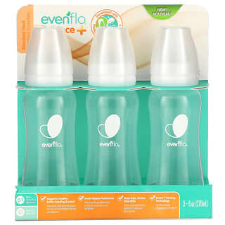 Evenflo Feeding, バランス＋ボトル、スタンダード、生後0か月から使える、低流量、3本、各270ml（9オンス）
