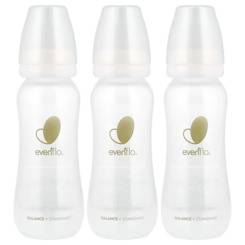 Balance+ Bottles, Standard, 0+ Months, Slow Flow, 3 Bottles, 9 oz (270 ml)  Each