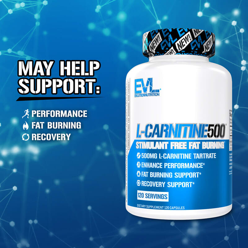 L-Carnitine500®, 500 mg, 120 Capsules