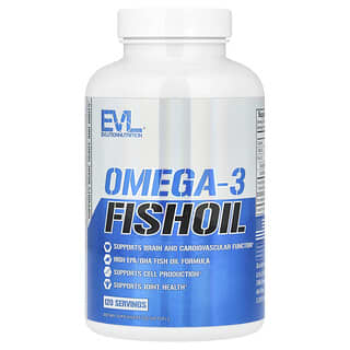 EVLution Nutrition, Omega-3 鱼油，1000 毫克，120 粒软胶囊