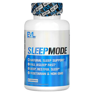 EVLution Nutrition, SleepMode, добавка, що сприяє гарному сну, 60 вегетаріанських капсул