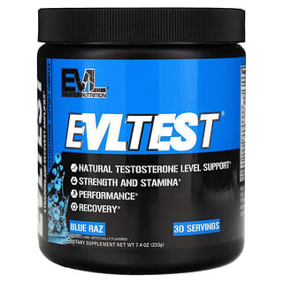 EVLution Nutrition, EVLTest, Blue Raz, 7.4 oz (210 g)