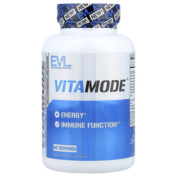 EVLution Nutrition VitaMode®, High Performance Multivitamin, 120 Tablets