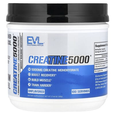 EVLution Nutrition, Creatine5000®, Original, 17.64 oz (500 g)