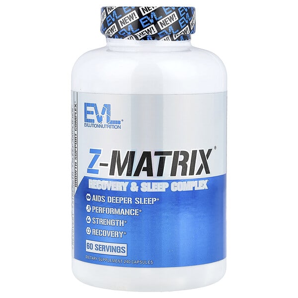 EVLution Nutrition, Z-Matrix®, 회복 & 수면 복합체, 캡슐 240정