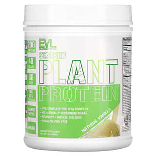 EVLution Nutrition, Proteine vegetali impilate, vaniglia naturale, 680 g