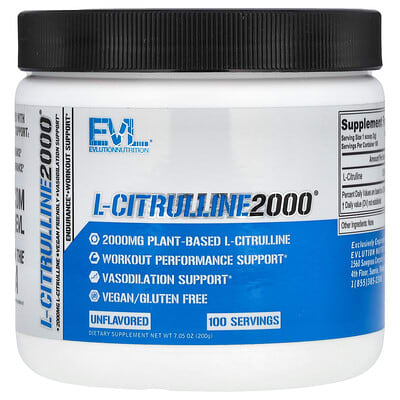 EVLution Nutrition, L-Citrulline 2000, Original, 7.5 oz (200 g)