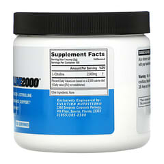 EVLution Nutrition, L-CITRULLINE2000, 200 г (7,5 унции)