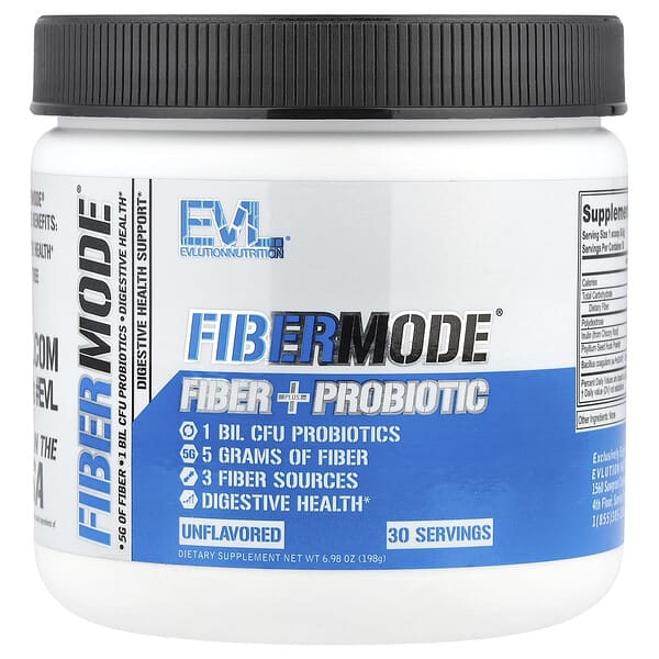 FiberMode®, Fiber + Probiotic, Unflavored, 6.98 oz (198 g)