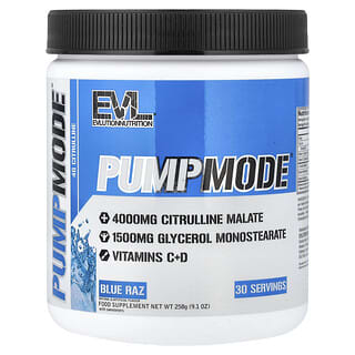 EVLution Nutrition, PumpMode, μπλε Raz, 258 g (9,1 ουγκιές)