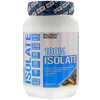 EVLution Nutrition, Aislado 100 %, Chocolate y mantequilla de maní, 907 g (2 lb)