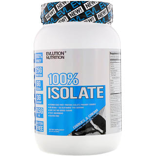 إيفلوشن نوتريشن‏, 100% Isolate, Cookies & Cream, 2 lb (907 g)