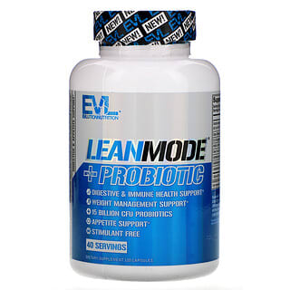 EVLution Nutrition, Probiótico LeanMode +, 120 cápsulas