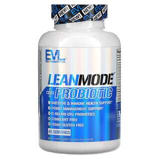 EVLution Nutrition, LeanMode + Probiótico, 120 cápsulas vegetales