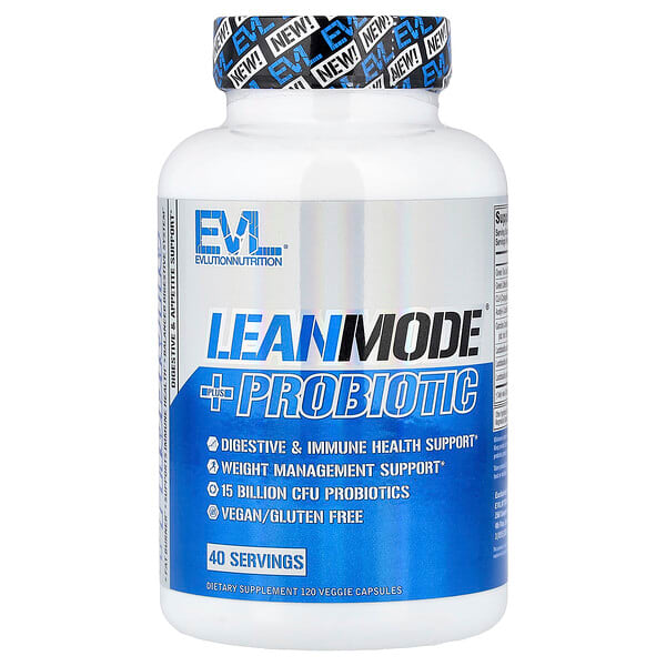 EVLution Nutrition, LeanMode + Probiotikum, 120 Vega kapszula