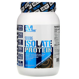 EVLution Nutrition, 100% Isolate Protein, Double Rich Chocolate, 1.6 lb (726 g)