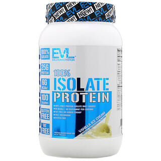 EVLution Nutrition, 100 % Isolat, Vanille-Eiscreme, 1.361 g (3 lb)