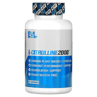 EVLution Nutrition, L-Citrulina 2000, 90 Cápsulas Vegetais