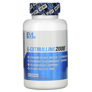 EVLution Nutrition, L-citrulina2000, 667 mg, 90 cápsulas vegetales