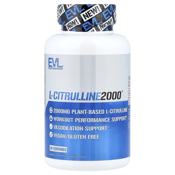EVLution Nutrition, L-Citrulline2000®, 90 Veggie Capsules (666 mg per Capsule) — product photo 1