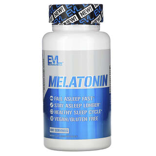 EVLution Nutrition, Mélatonine, 5 mg, 100 comprimés