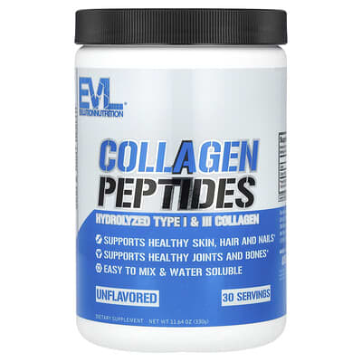 EVLution Nutrition, Collagen Peptides, Unflavored, 11.64 oz (330 g)