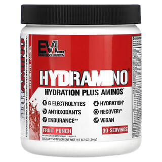 EVLution Nutrition, HydrAmino, Punch aux fruits, 246 g