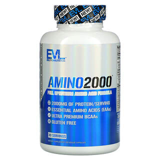 EVLution Nutrition, Amino 2000, 150 capsules végétariennes
