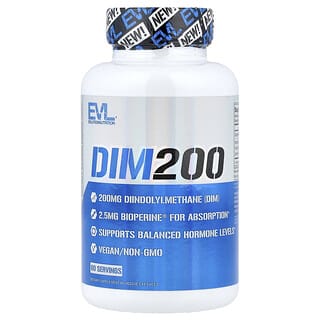 EVLution Nutrition, DIM 200, 200 mg, 60 kasviskapselia