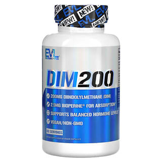 EVLution Nutrition, DIM 200，200 毫克，60 粒素食膠囊