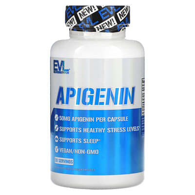 EVLution Nutrition, Apigenin, 50 mg, 30 Vegetarian Capsules