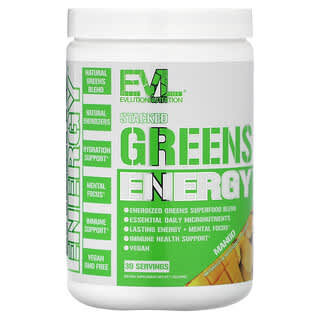 EVLution Nutrition, Stacked Greens Energy，芒果味，7.2 盎司（204 克）