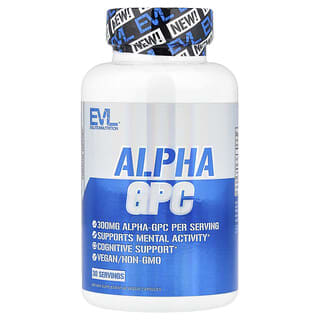EVLution Nutrition, Alpha GPC, 600 mg, 60 Veggie Capsules (300 mg per Capsule)