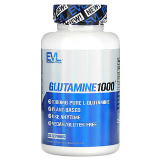 EVLution Nutrition, Glutamine 1000, 60 Veggie Capsules