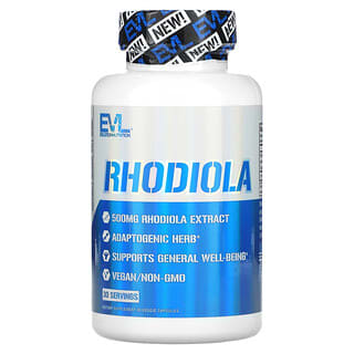 EVLution Nutrition, Rhodiola, 500 mg, 30 capsule vegetali