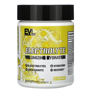 EVLution Nutrition, Hydratation volumisante et électrolytes, Limonade, 111 g