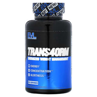 EVLution Nutrition, Trans4orm, Energized Weight Management, 60 Veggie Capsules