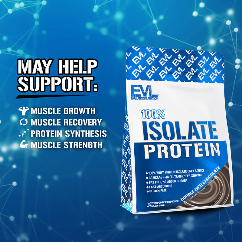 100% Isolate Protein, Double Rich Chocolate, 1 lb (454 g)