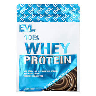 EVLution Nutrition, 100% Proteína Whey, Chocolate Duplamente Rico, 454 g (1 lb)
