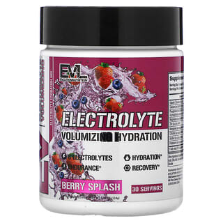 EVLution Nutrition, Hidratación voluminizadora con electrolitos, Splash de bayas, 114 g (4,02 oz)